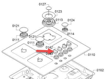 כפתור הצתה מקורי לכיריים גז סימנס 10000471 – תמונה 2