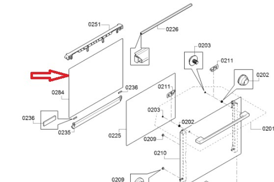 זכוכית פנימית מקורית לדלת תנור אפייה סימנס 00778995 – תמונה 2