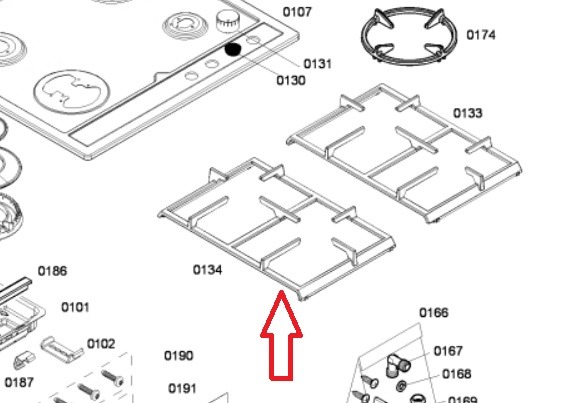 חצובה מקורית לכיריים גז סימנס 00673035 – תמונה 2