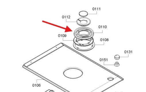 כיפה חיצונית למבער טורבו ווק לכיריים גז סימנס 00646224 – תמונה 2