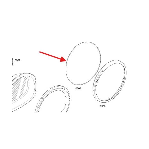 כיסוי מגן מקורי לדלת קדמית למייבש כביסה בוש וגגנאו 00661324 – תמונה 2