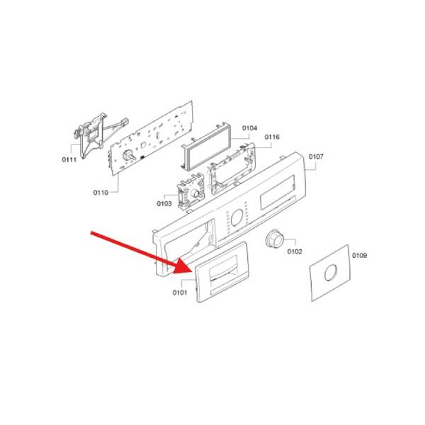 ידית אחיזה מקורית למיכל איסוף מים במייבש כביסה בוש 12004783 – תמונה 2
