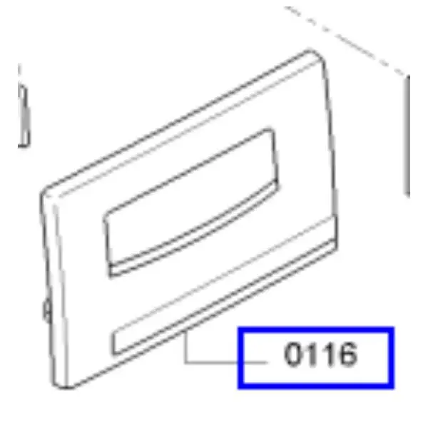 פנל קדמי מקורי למגירת אבקת כביסה למכונת כביסה סימנס 00659299