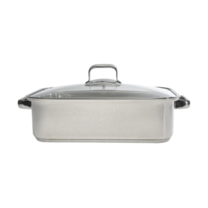 סיר צלייה נירוסטה בוש סימנס עם מכסה זכוכית | מק”ט 00573879