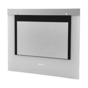 זכוכית חיצונית מקורית עם פס נירוסטה לדלת תנור אפייה סימנס 00776158