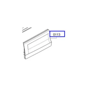 פנל קדמי מקורי למגירת אבקת כביסה למכונת כביסה קונסטרוקטה 00628141