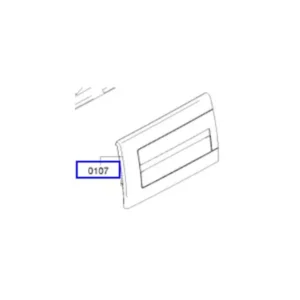 פנל קדמי מקורי למגירת אבקת כביסה למכונת כביסה קונסטרוקטה 10028648
