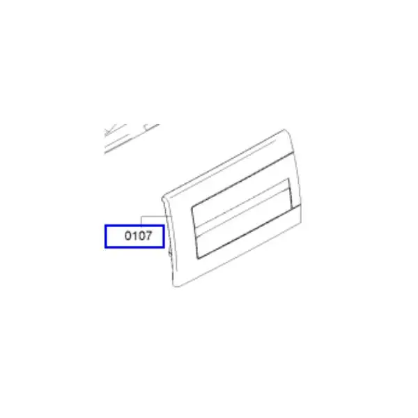 פנל קדמי מקורי למגירת אבקת כביסה למכונת כביסה קונסטרוקטה 10027582