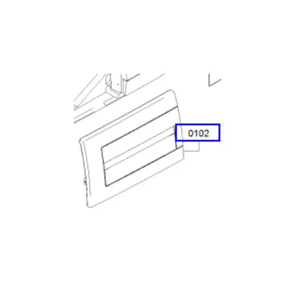 פנל קדמי מקורי למגירת אבקת כביסה למכונת כביסה קונסטרוקטה 12049714