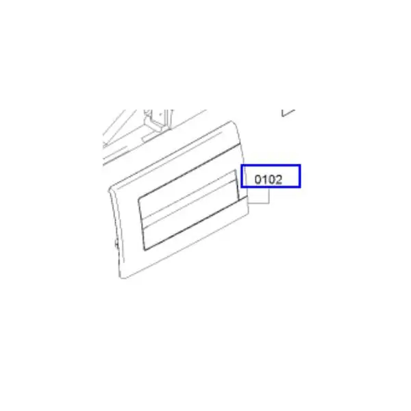 פנל קדמי מקורי למגירת אבקת כביסה למכונת כביסה קונסטרוקטה 12043660