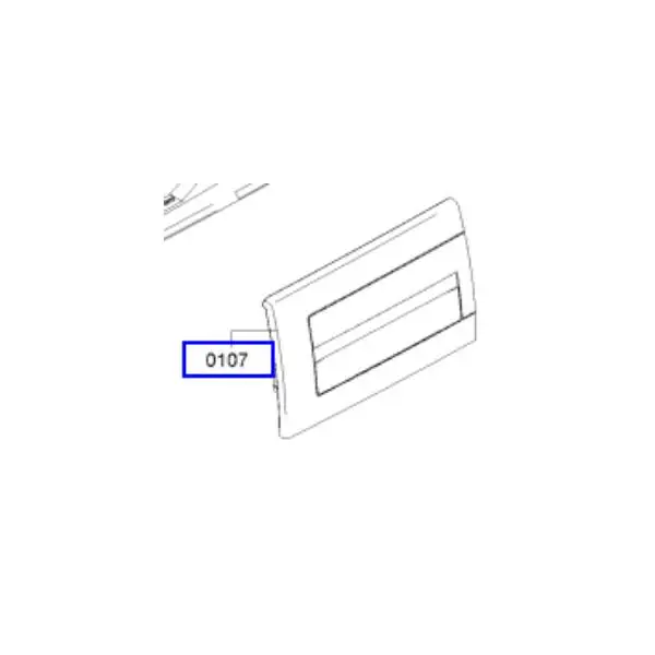 פנל קדמי מקורי למגירת אבקת כביסה למכונת כביסה בוש 10020895