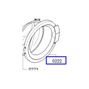 מסגרת חיצונית מקורית לדלת מכונת כביסה בוש 11012115