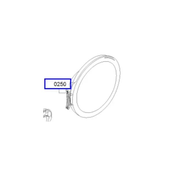 דלת קומפלט מקורית למכונת כביסה בוש 11045900