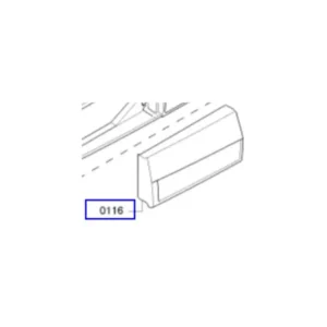 פנל קדמי מקורי למגירת אבקת כביסה למכונת כביסה קונסטרוקטה 00652037