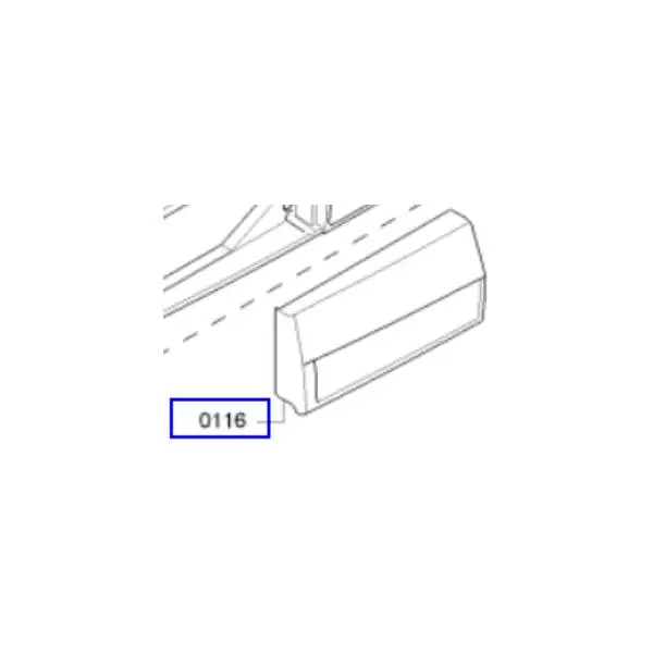 פנל קדמי מקורי למגירת אבקת כביסה למכונת כביסה קונסטרוקטה 00652037