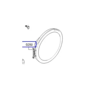 דלת קומפלט מקורית למכונת כביסה בוש 11045929