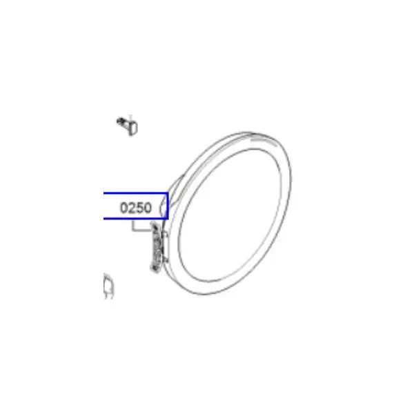 דלת קומפלט מקורית למכונת כביסה בוש 11045929