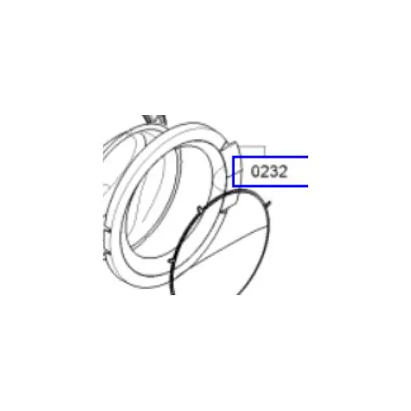 מסגרת חיצונית מקורית לדלת מכונת כביסה בוש 11042545