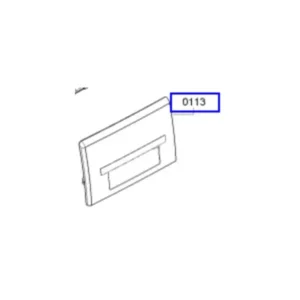 פנל קדמי מקורי למגירת אבקת כביסה למכונת כביסה בוש 00628124