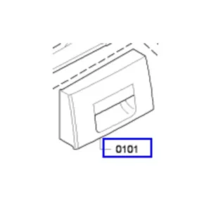 ידית אחיזה מקורית למיכל איסוף מים במייבש כביסה גגנאו 00650520