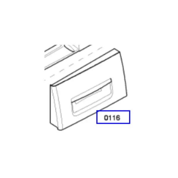 פנל קדמי מקורי למגירת אבקת כביסה למכונת כביסה בוש 00642460