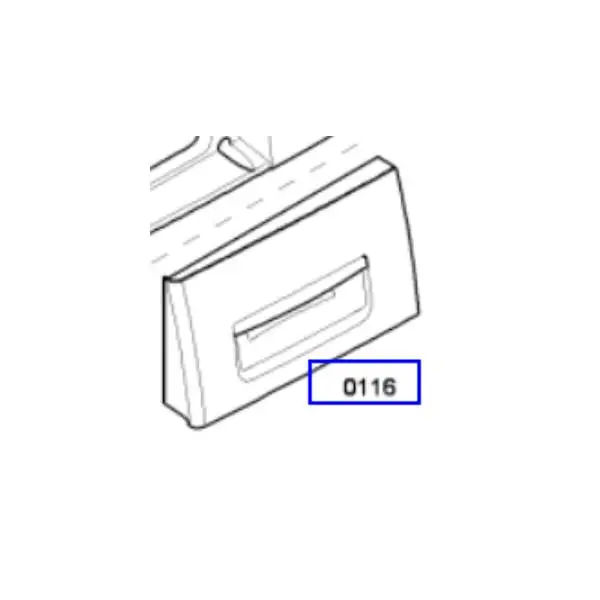 פנל קדמי מקורי למגירת אבקת כביסה למכונת כביסה בוש 00643133