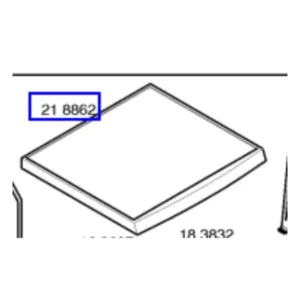 מכסה עליון מקורי למייבש כביסה סימנס 00218863