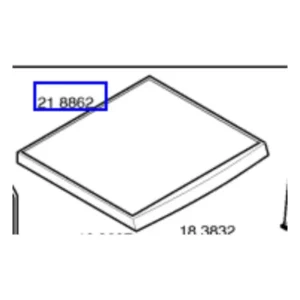 מכסה עליון מקורי למייבש כביסה בוש וסימנס 00218862