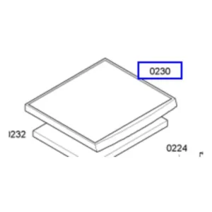 מכסה עליון מקורי למייבש כביסה בוש 00479785