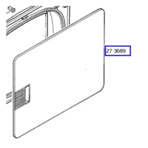 פנל דלת חיצוני למייבש כביסה בוש 00273689