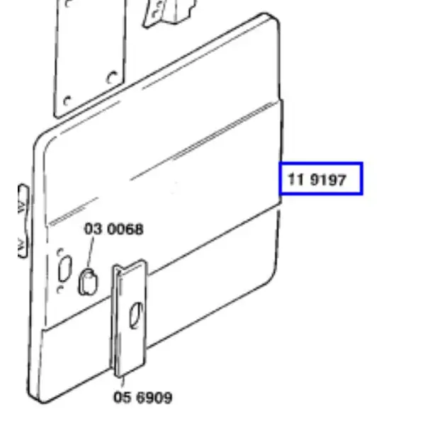 פנל דלת חיצוני למייבש כביסה בוש 00119197