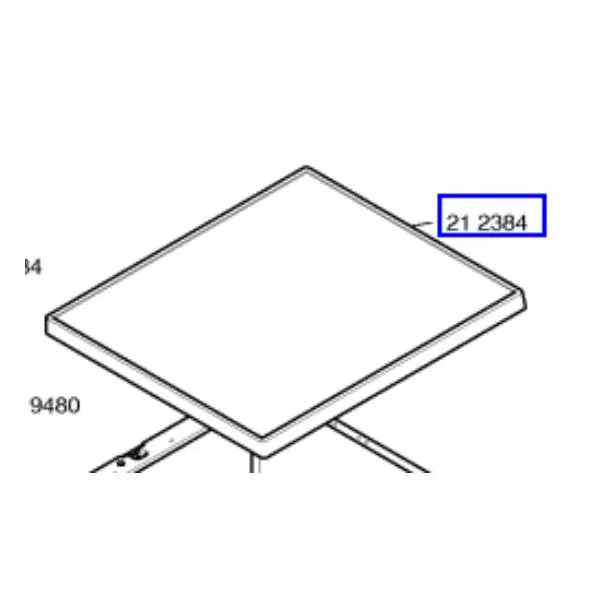 מכסה עליון מקורי למייבש כביסה בוש 00212384
