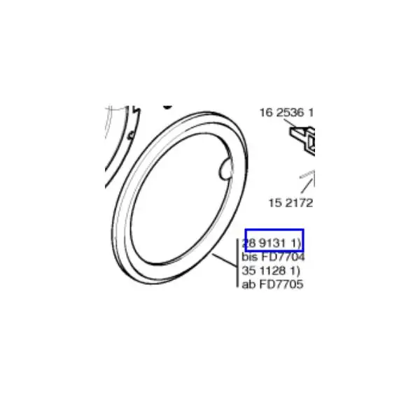 מסגרת דלת חיצונית למייבש כביסה בוש 00289131