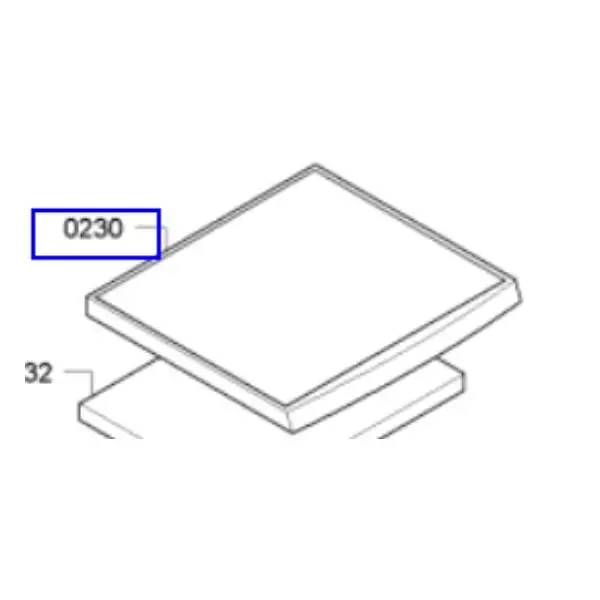 מכסה עליון מקורי למייבש כביסה בוש 00680778