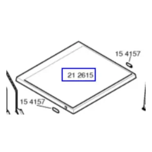 מכסה עליון מקורי למייבש כביסה בוש וסימנס 00212615