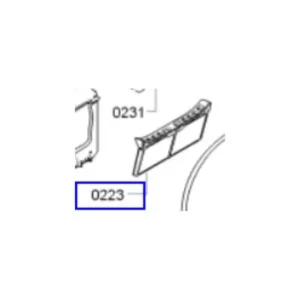 מסנן פילטר מקורי למייבש כביסה בוש קונסטרוקטה וסימנס Lint Filter 00653867