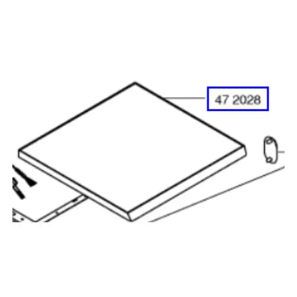 מכסה עליון מקורי למייבש כביסה בוש 00472028