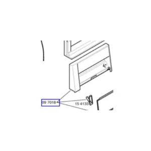 ידית אחיזה מקורית למיכל איסוף מים במייבש כביסה סימנס 00097018