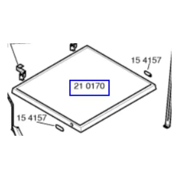 מכסה עליון מקורי למייבש כביסה סימנס 00210170