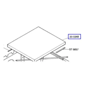 מכסה עליון מקורי למייבש כביסה קונסטרוקטה 00200348