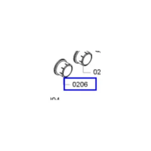 כפתור בורר מקורי מנירוסטה לתנור משולב כיריים גז קונסטרוקטה 00627864