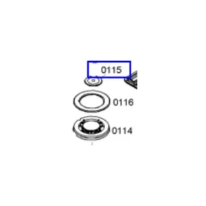 כיפה פנימית למבער טורבו ווק לתנור משולב כיריים גז בוש 00601339