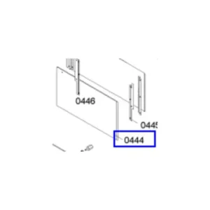 זכוכית חיצונית מקורית לדלת תנור משולב כיריים גז בוש 00497683