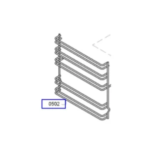 מסילה מקורית צד ימין או שמאל לתנור משולב כיריים גז קונסטרוקטה 00689588