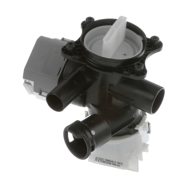 "משאבת ניקוז ומחזור מקורית בוש/סימנס מק"ט 00146222 למכונות כביסה דגמי WAV WGG WGB - חלק חילוף מקורי לפתרון קוד שגיאה E18 ובעיות ניקוז מים"