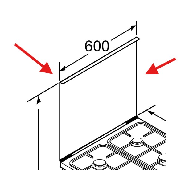 מכסה זכוכית עליון מקורי 00710580 לתנור משולב כיריים גז סימנס