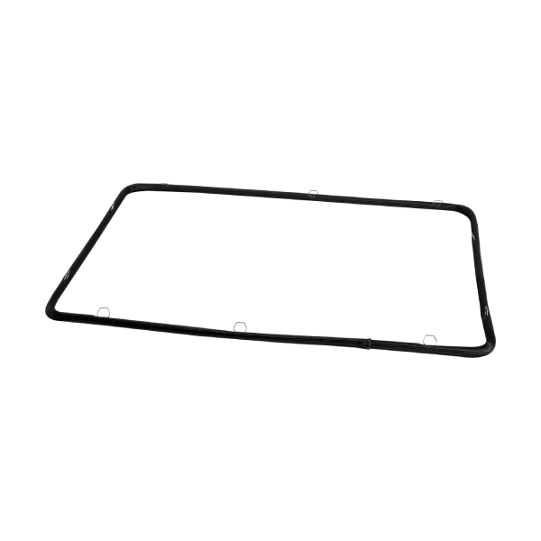 אטם דלת מקורי 11057359 לתנור פירוליטי בוש – משי זכוכית עם תפסי חוט מתכת