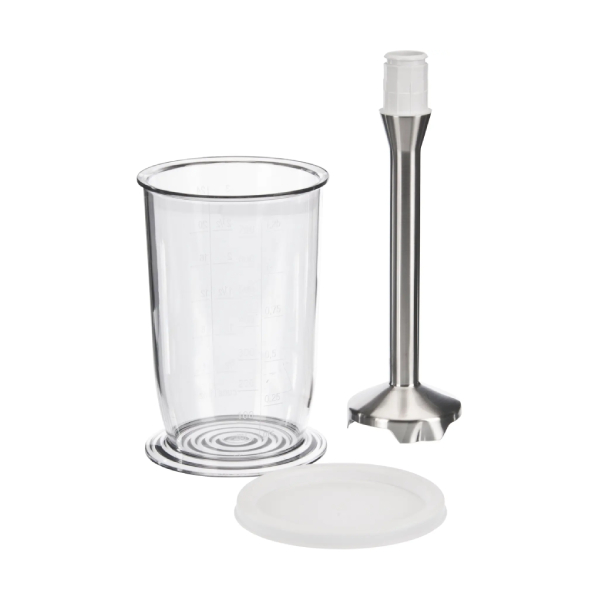 רגל ערבול נירוסטה מקורית MFZ4060 00573642 למיקסר יד בוש MFQ4 — אביזר ערבול עם ספל מדידה