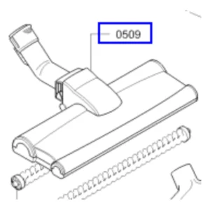 מברשת רצפה מקורית שחורה לשואב BGS62531IL בוש 00575957